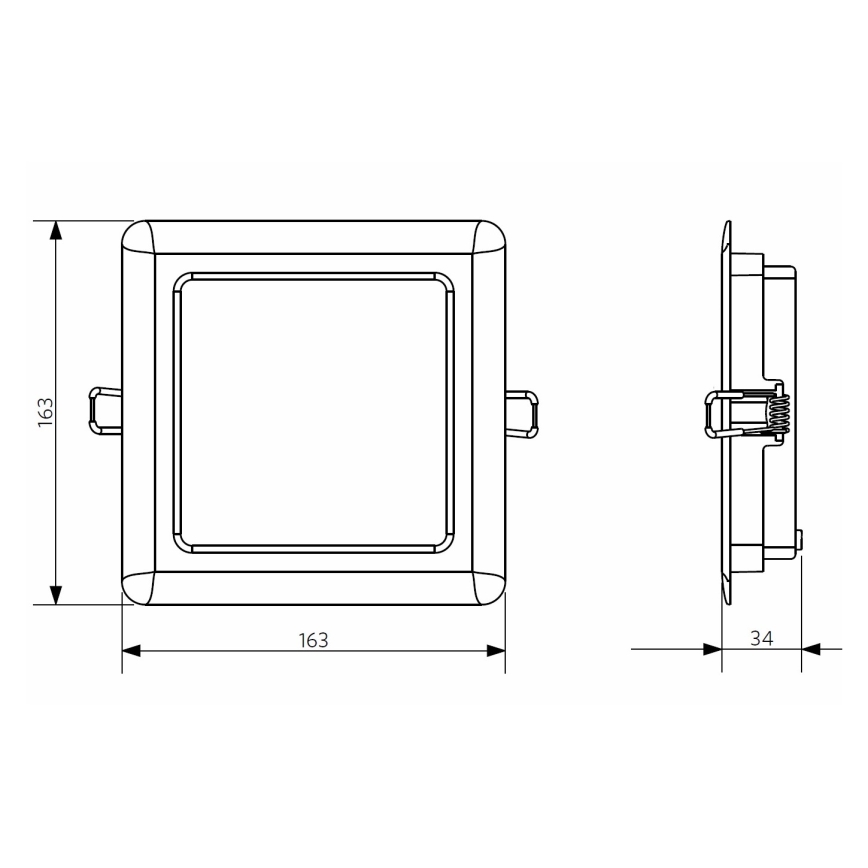 Opple 26664 - LED bathroom suspended ceiling light LED/12W/230V 3000K IP44
