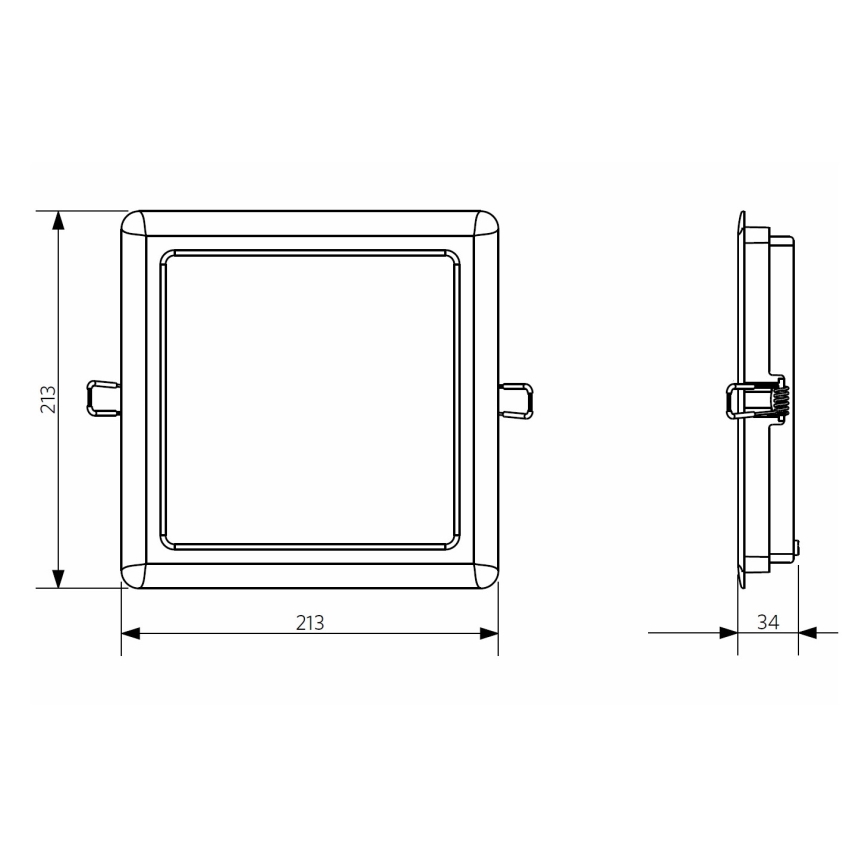Opple 26667 - LED Bathroom recessed light LED/24W/230V 4000K IP44