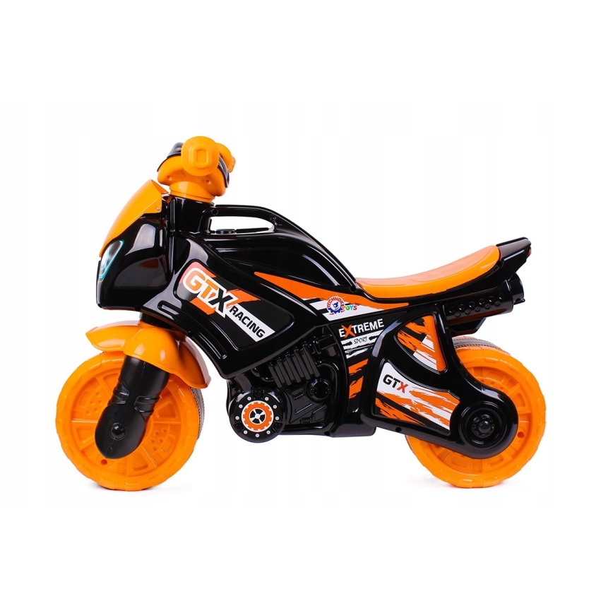 Orange/Black Ride-On Motorcycle