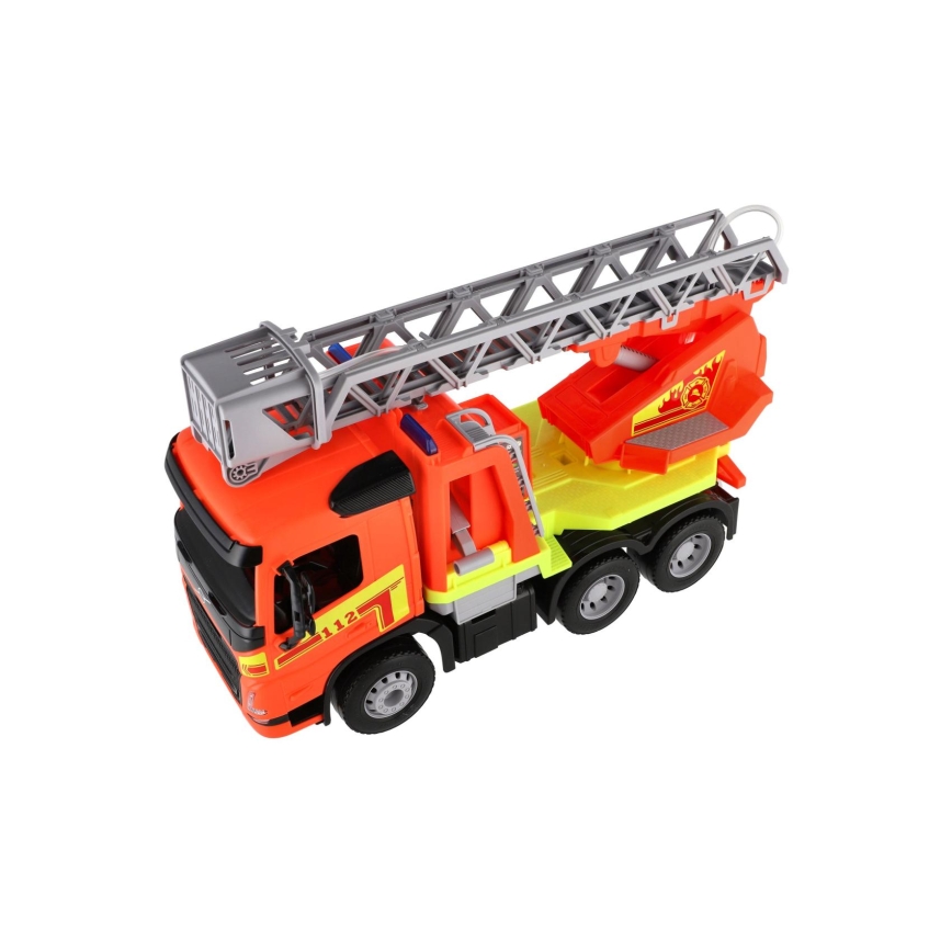 Orange Volvo Fire Truck with 48 cm Ladder