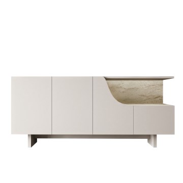 ORBIS 180x40 cm Chest of Drawers, Cream/Beige