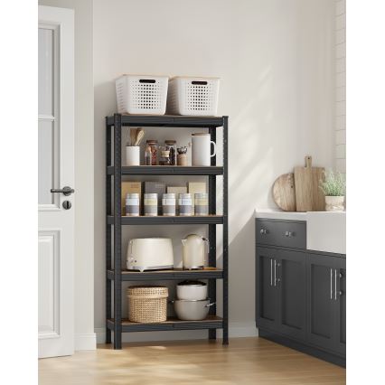 ORDIFY Brown/Black Shelving Unit