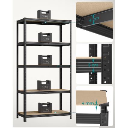 ORDIFY Shelf, Black