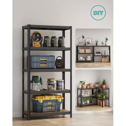 ORDIFY Shelving Unit - Brown/Black