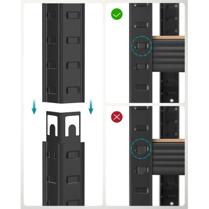 ORDIFY Shelving Unit - Brown/Black