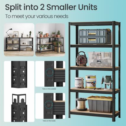 ORDIFY Shelving Unit — Black