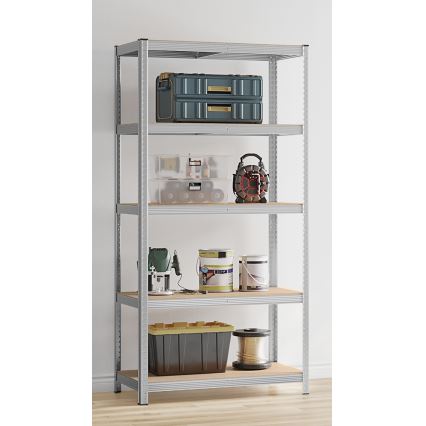 ORDIFY Silver Shelving Unit