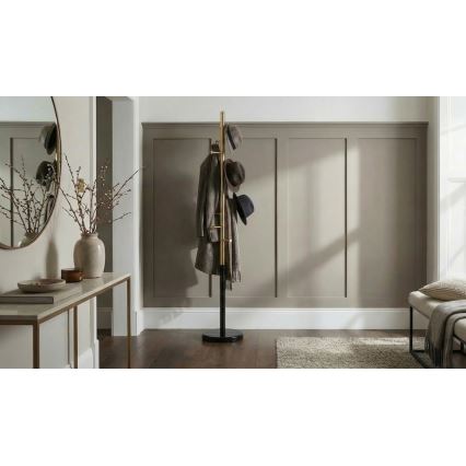 ORDO Freestanding Coat Rack 172x30 cm Gold/Black