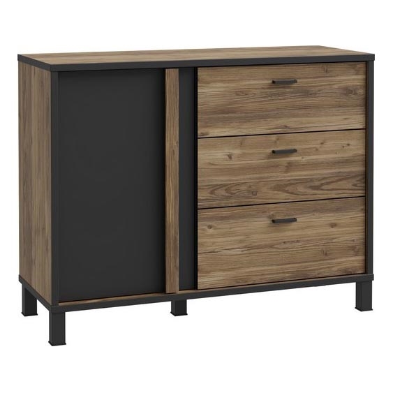 OREN Chest of Drawers, Brown/Black