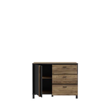 OREN Chest of Drawers, Brown/Black