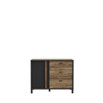OREN Chest of Drawers, Brown/Black