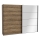 OREN Wardrobe with Mirror, 270x210 cm, Artisan Oak