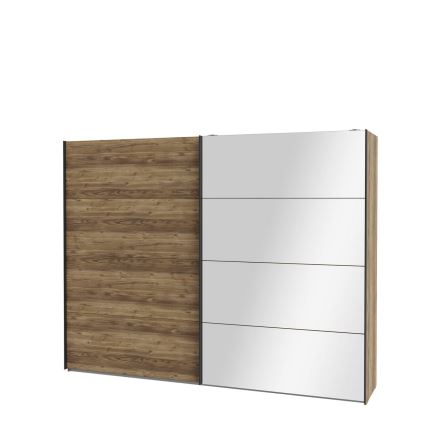 OREN Wardrobe with Mirror, 270x210 cm, Artisan Oak