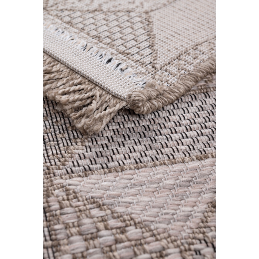 ORIA Outdoor Rug 120 x 170 cm – Grey/Beige
