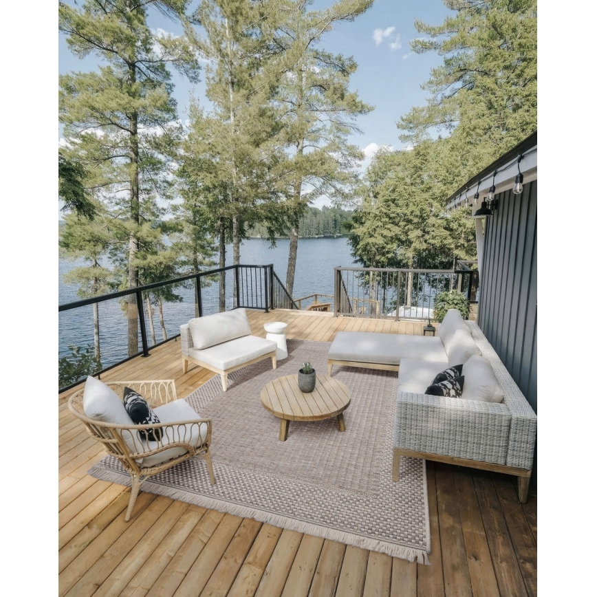 ORIA Outdoor Rug 160 x 220 cm, Beige