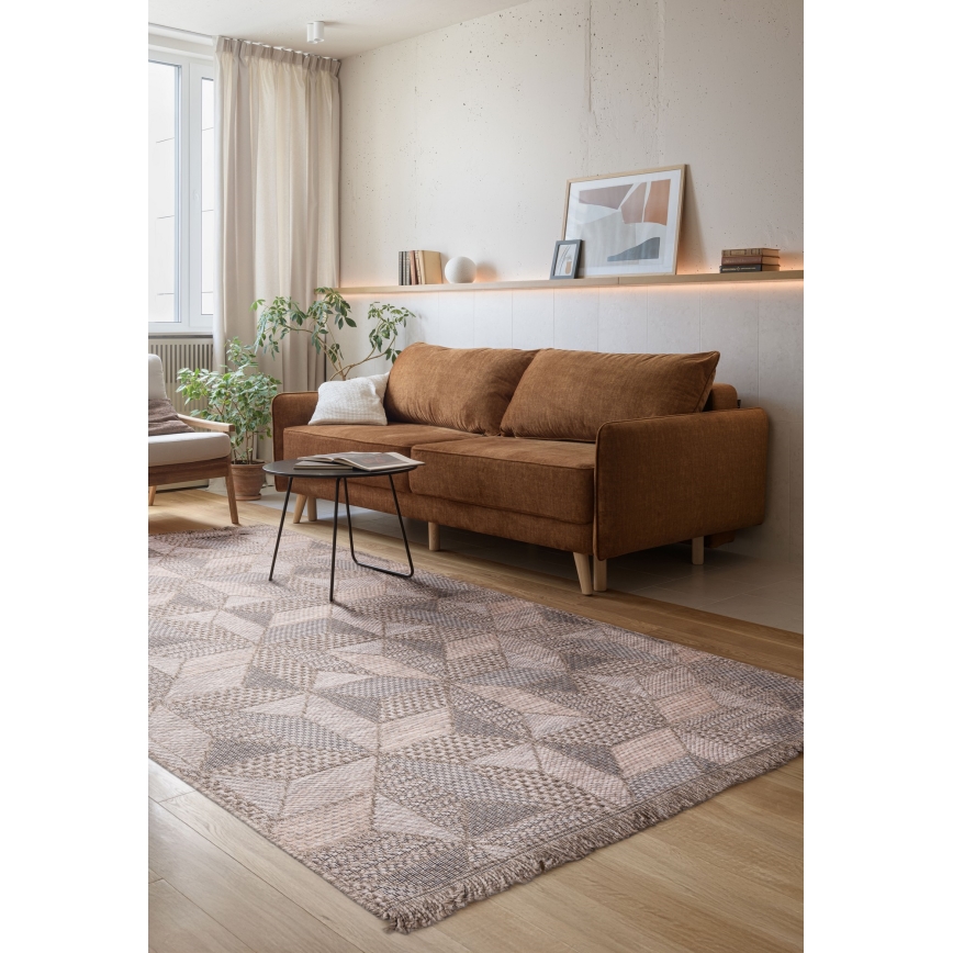 ORIA Outdoor Rug 160x220 cm Grey/Beige
