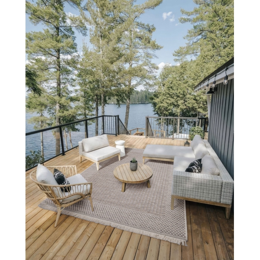 ORIA Outdoor Rug 70x140 cm Beige