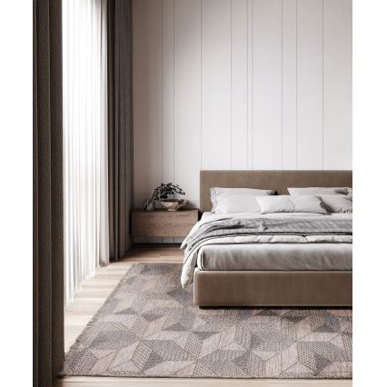 ORIA Outdoor Rug 70x140 cm Gray/Beige