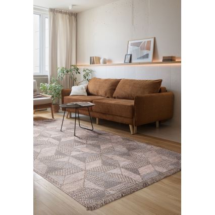 ORIA Outdoor Rug 70x140 cm Gray/Beige