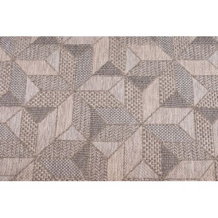 ORIA Outdoor Rug 70x140 cm Gray/Beige