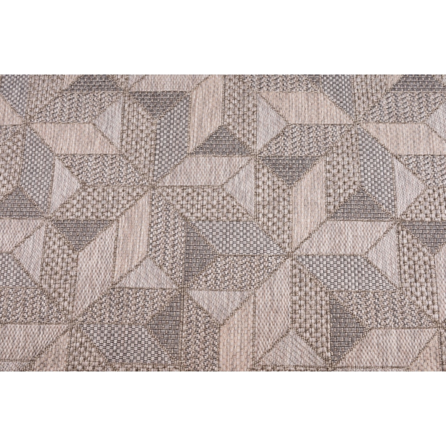 ORIA Outdoor Rug 70x140 cm Gray/Beige