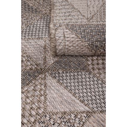 ORIA Outdoor Rug 70x140 cm Gray/Beige