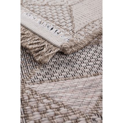 ORIA Outdoor Rug 70x140 cm Gray/Beige