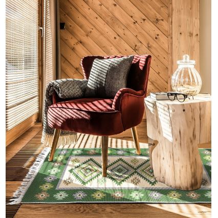 Oriental KILIM Rug 80x150 cm, Green