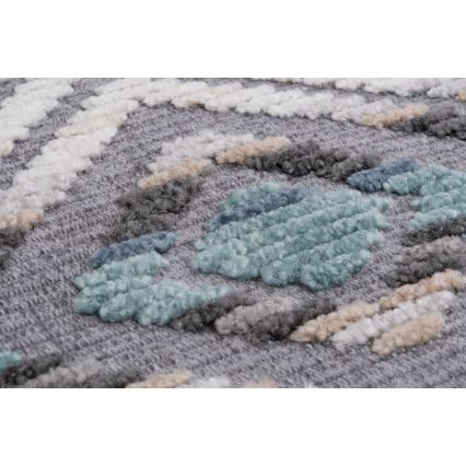 Oriental rug NEPAL 160x230 cm blue/grey/cream