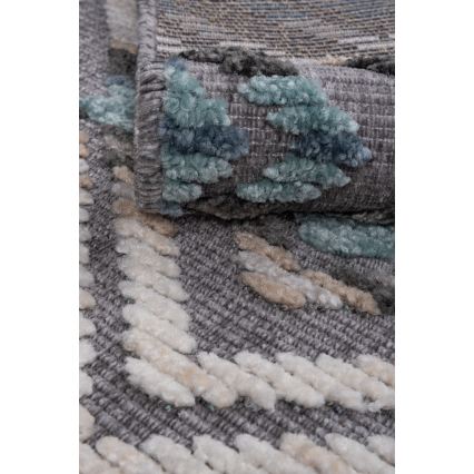 Oriental rug NEPAL 160x230 cm blue/grey/cream