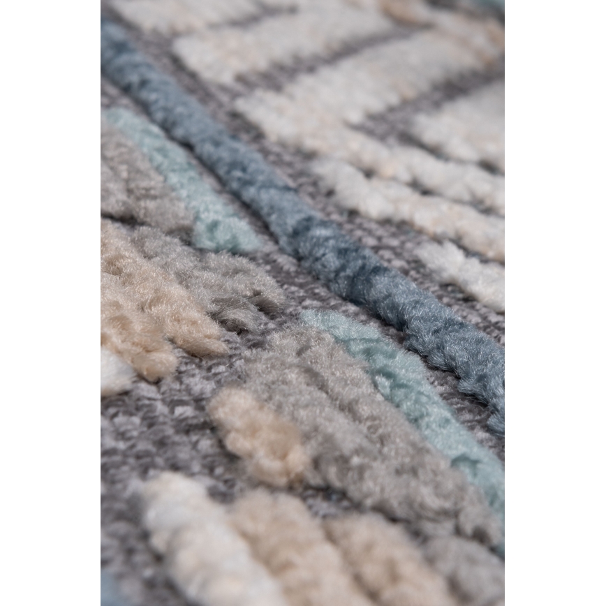 Oriental rug NEPAL 160x230 cm blue/grey/cream