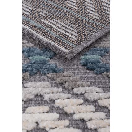 Oriental rug NEPAL 160x230 cm blue/grey/cream