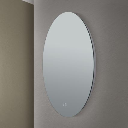 LED Bathroom heated wall mirror with a backlight FOCUS LED/25W/230V 3000/4200/6000K d. 60 cm IP44