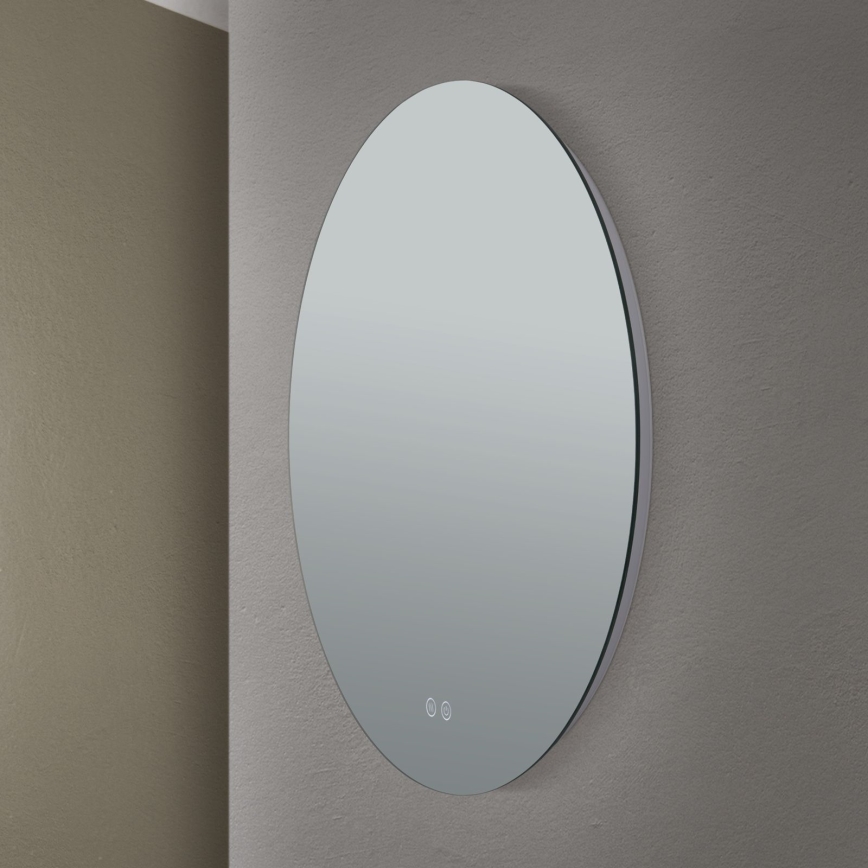 LED Bathroom heated wall mirror with a backlight FOCUS LED/25W/230V 3000/4200/6000K d. 60 cm IP44