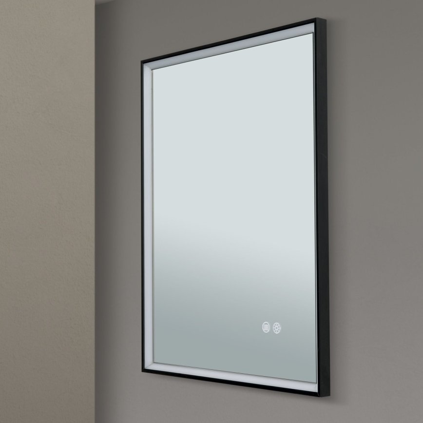 LED Bathroom heated wall mirror with a backlight FRAME LED/48W/230V 3000/4000/6000K 60x45 cm IP44