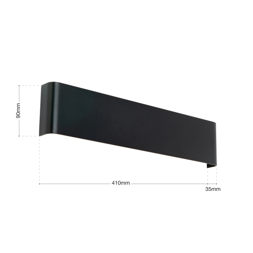 LED Wall Light ACCENT LED/14W/230V Black