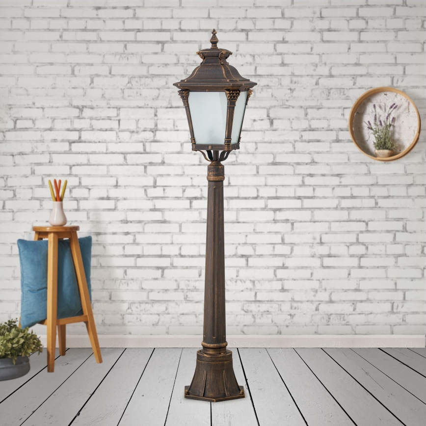 AIKO Outdoor Lamp 1× E27 / 60W / 230V, 115 cm, IP23, Bronze/Patina finish