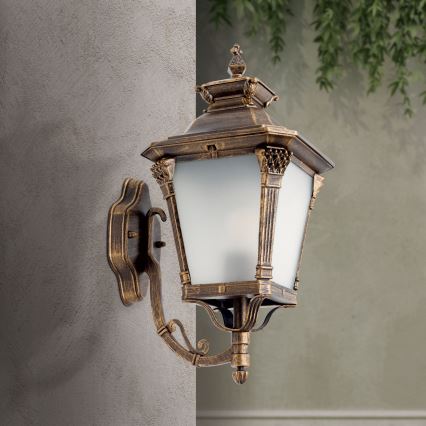 AIKO Outdoor Wall Lamp 1x E27/60W/230V, IP23, Bronze/Patina