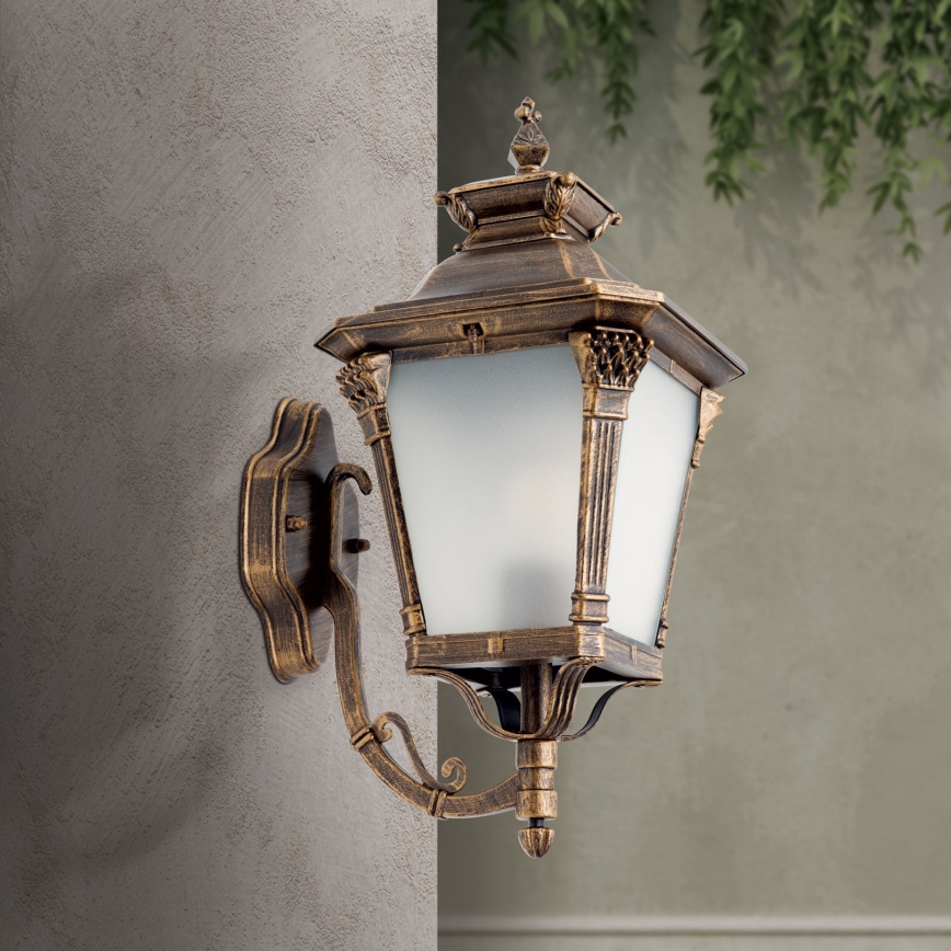 AIKO Outdoor Wall Lamp 1x E27/60W/230V, IP23, Bronze/Patina