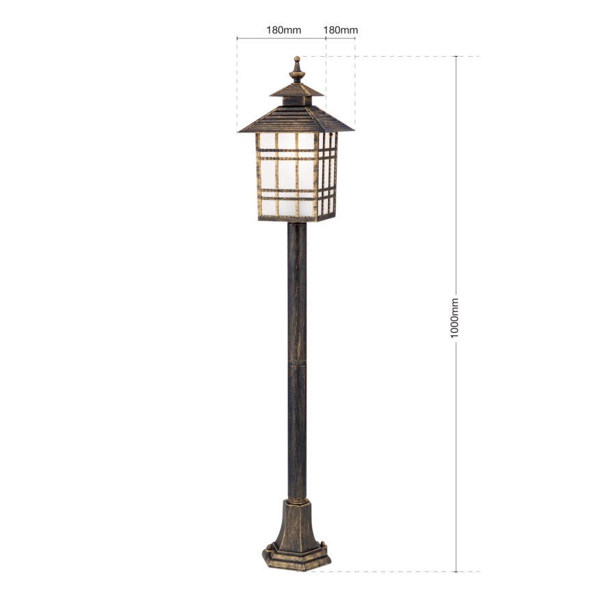 Outdoor lamp KIKO 1xE27/11W/230V IP44 bronze/patina
