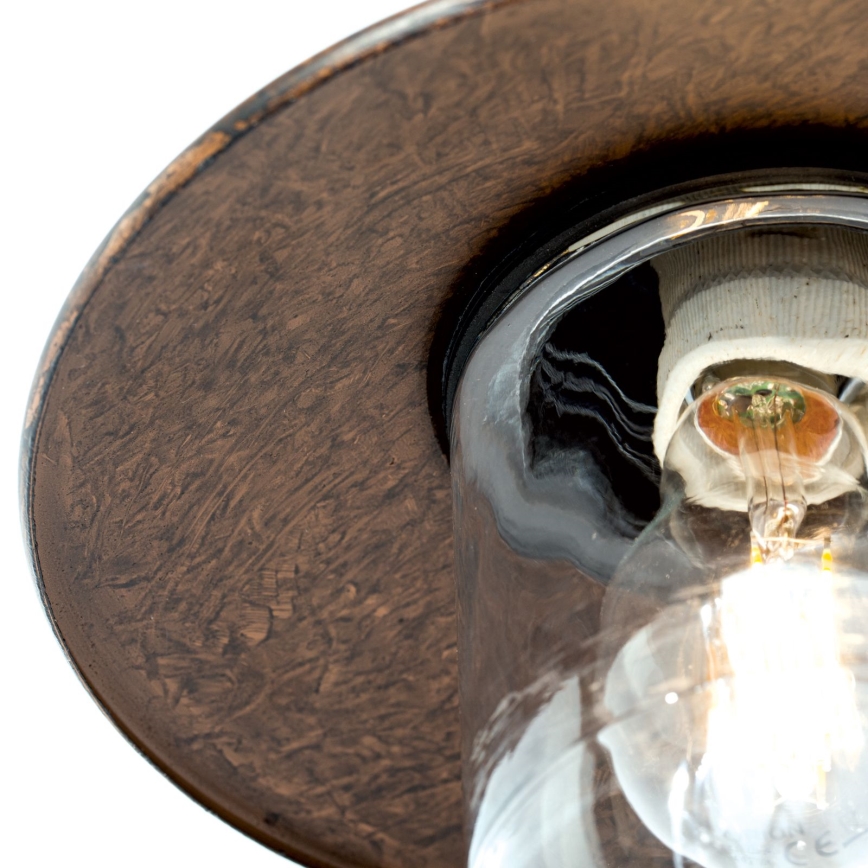 Outdoor wall lamp LEONIE 1xE27/60W/230V IP44 bronze
