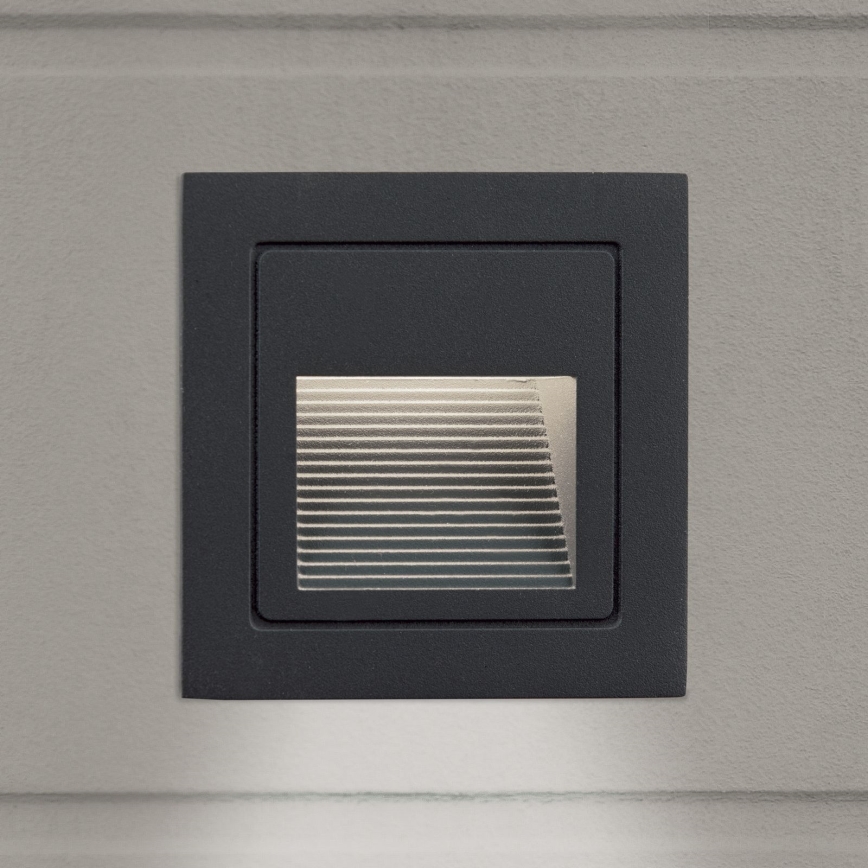 LED Built-in light LORO LED/2W/230V IP65 anthracite