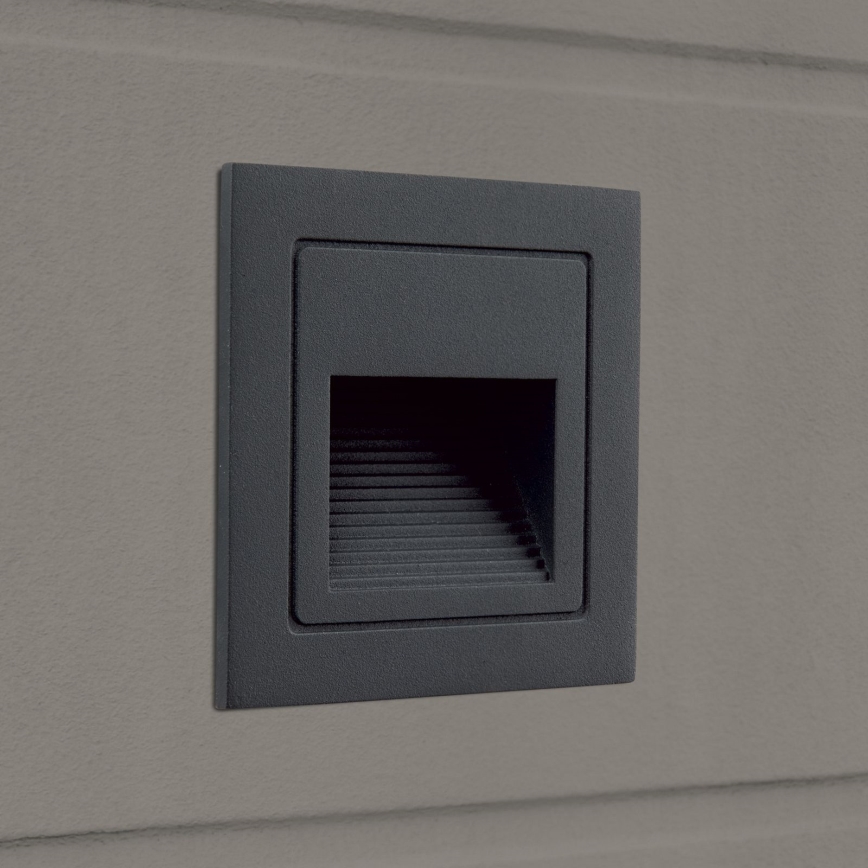 LED Built-in light LORO LED/2W/230V IP65 anthracite