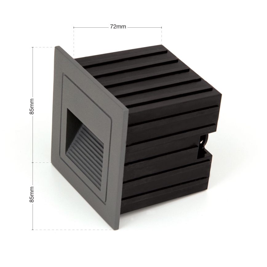 LED Built-in light LORO LED/2W/230V IP65 anthracite