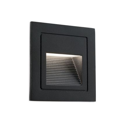 LED Built-in light LORO LED/2W/230V IP65 black
