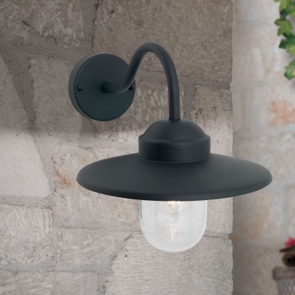 Outdoor wall lamp EDWARD 1xE27/60W/230V IP44 black