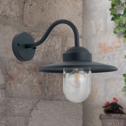 Outdoor wall lamp EDWARD 1xE27/60W/230V IP44 black