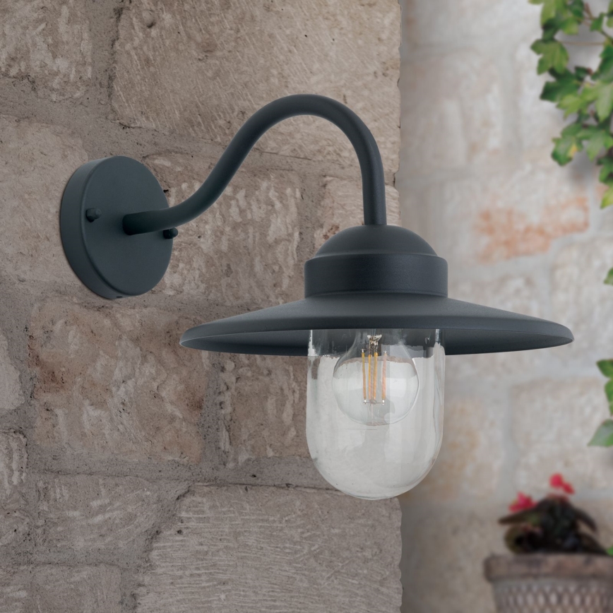 Outdoor wall lamp EDWARD 1xE27/60W/230V IP44 black