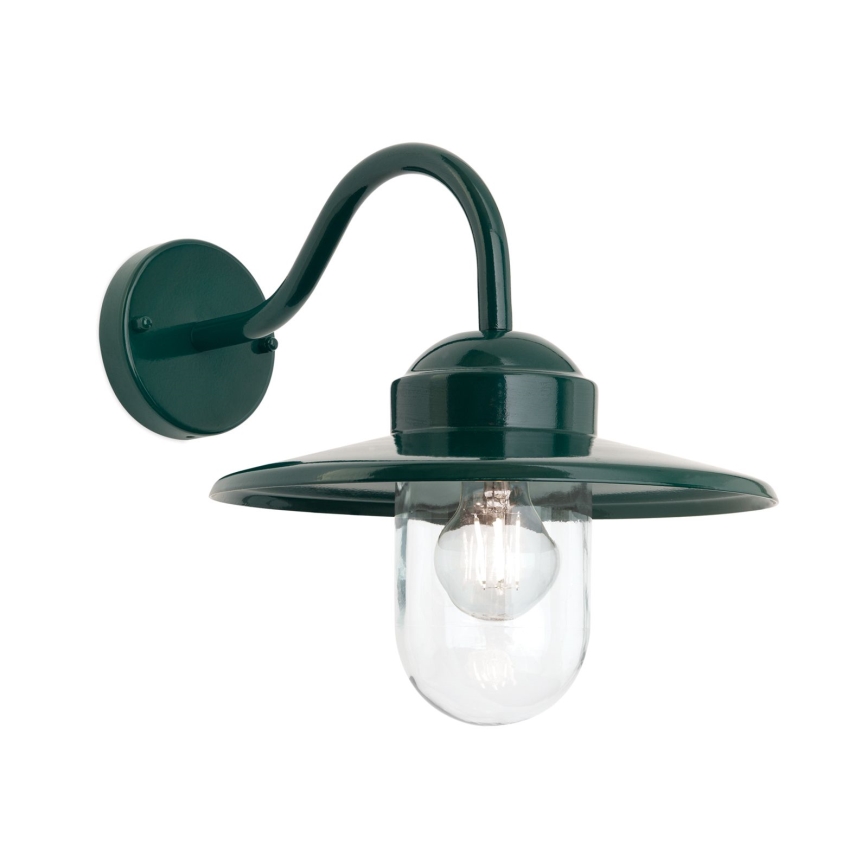 Outdoor wall lamp EDWARD 1xE27/60W/230V IP44 green
