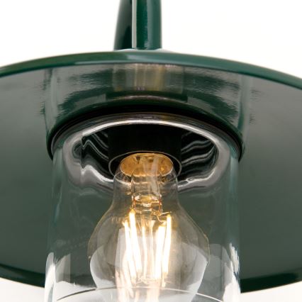 Outdoor wall lamp EDWARD 1xE27/60W/230V IP44 green